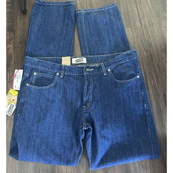 Naked and Famous Men's Jean New Frontier Selvedge Super Guy Blue Denim 40W/35L - Picture 3 of 7